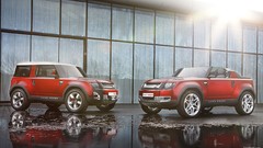 Red cars Land Rover Range Rover concept art