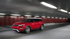 Red cars Land Rover Range Rover doors Range Rover Evoque