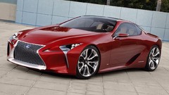 Red cars Lexus concept art