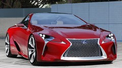 Red cars Lexus concept art