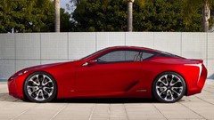 Red cars Lexus concept art