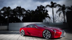 Red cars Lexus concept art