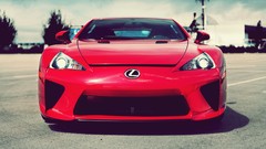 Red cars Lexus front view vehicles lexus lfa