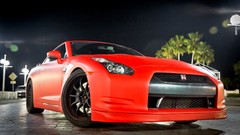 Red cars matte nissan gt-r