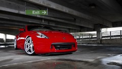 Red cars nissan 370z