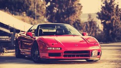 Red cars NSX Acura