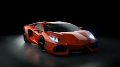 Red cars orange Lamborghini