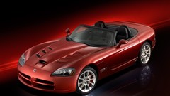 Red cars roadster front 2008 dodge viper srt10