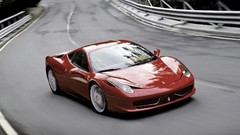 Red cars Speed vehicles ferrari 458 italia