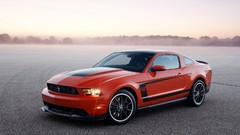 Red cars vehicles Ford mustang Ford Mustang Boss 302