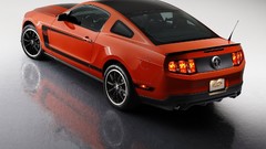 Red cars vehicles Ford mustang Ford Mustang Boss 302