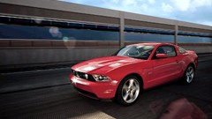 Red cars vehicles Ford mustang Ford Mustang GT