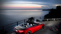 Red cars vehicles Maserati GranCabrio