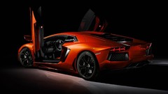 Red cars vehicles Supercars Lamborghini-Aventador pearlescence