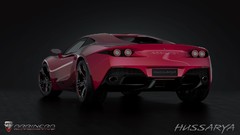 Red cars vehicles Supercars Polish rear angle view Arrinera 