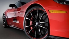 Red cars wheels Corvette vehicles