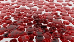Red cgi circles transparent