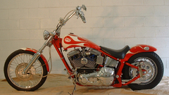 Red Chopper high bike
