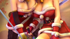 Red Christmas Gifts santa Swords kasumi presents Dead Or Alive