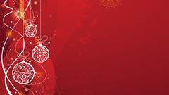 Red Christmas Holidays ornaments