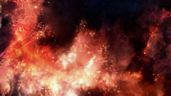 Red cloud gas suddenly