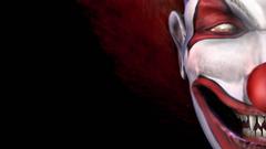 Red clowns artwork faces