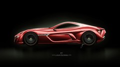 Red design Alfa Romeo Alfa Romeo 12C GTS