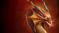Red Dragons fantasy art