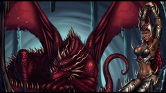 Red Dragons fantasy art