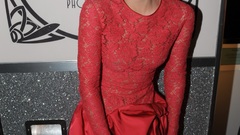 Red dress Actress emma watson