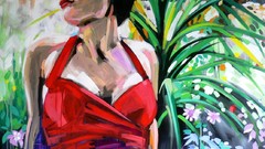 Red dress artwork Gross