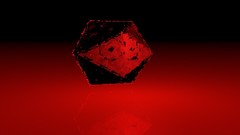 Red eyes abstract cinema 4d