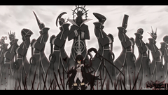 Red eyes anime girls