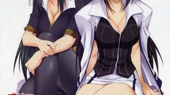 Red eyes anime girls