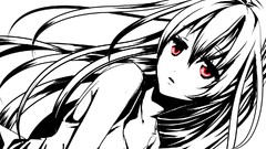 Red eyes anime girls