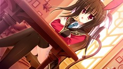 Red eyes anime girls animal ears bunny ears