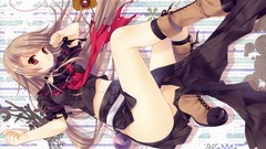 Red eyes anime girls boots ookami ryouko Ookami-san to 