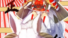 Red eyes anime girls Bunnies happy new year original characters 