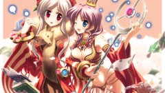 Red eyes anime girls ragnarok online professor cleavage yuuki 