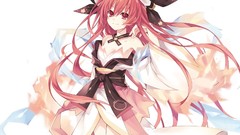 Red eyes anime girls redheads date a live