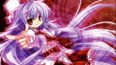 Red eyes anime girls touhou animal ears reisen udongein inaba 