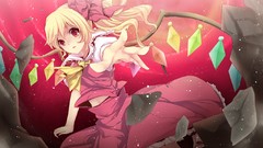 Red eyes anime girls touhou flandre scarlet