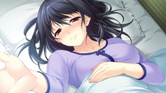 Red eyes black hair hazuki game cg