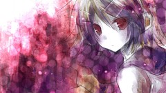 Red eyes blondes anime girls vocaloid kagamine rin hair bow