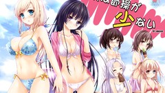 Red eyes blondes long hair blue eyes boku wa tomodachi ga 