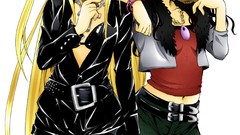 Red eyes blondes long hair brown eyes models to-love-ru golden 