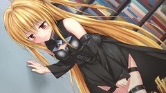 Red eyes blondes to-love-ru golden darkness