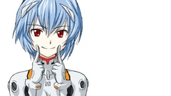 Red eyes blue hair anime girls neon genesis evangelion ayanami 