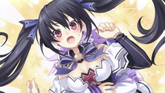 Red eyes blush anime girls Noire Hyperdimension Neptunia