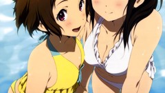 Red eyes blush anime girls purple eyes hyouka chitanda eru 